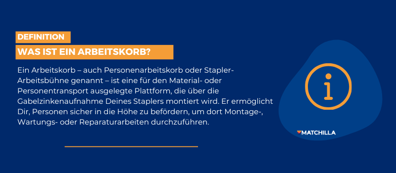 Was genau ist ein Arbeitskorb für Stapler?